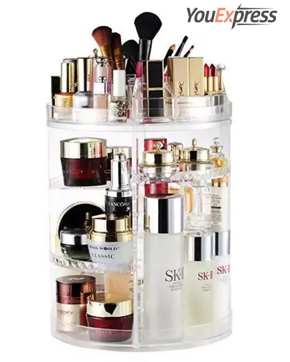 Organizador de Maquillaje Acrílico 360° Rotatorio,